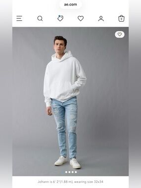 AE AirFlex+ Ultasoft Skinny Men’s Patched Jean - 30 X 36